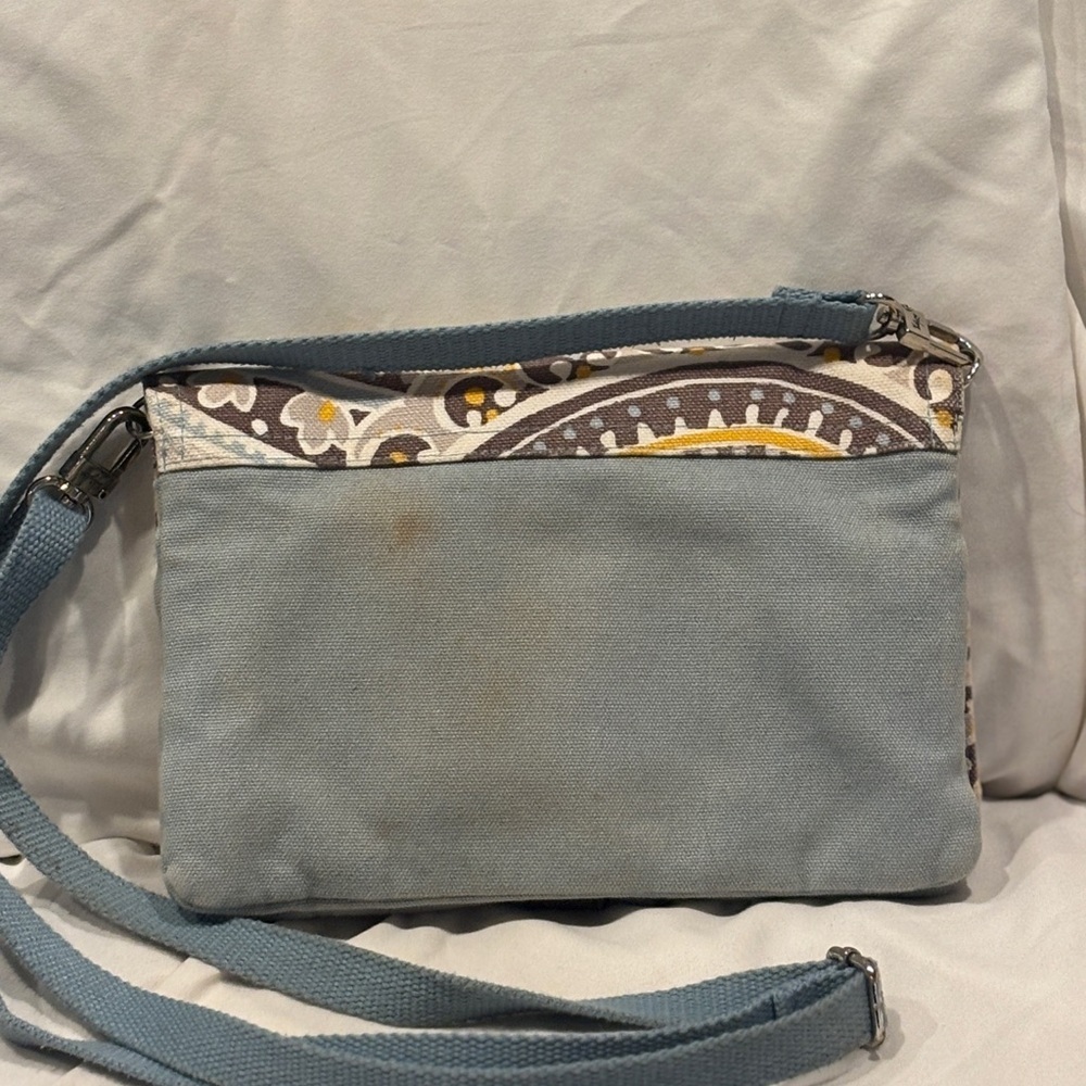 Thirty-One Crossbody Bag – Blue & Yellow Pattern - Picture 3 of 11